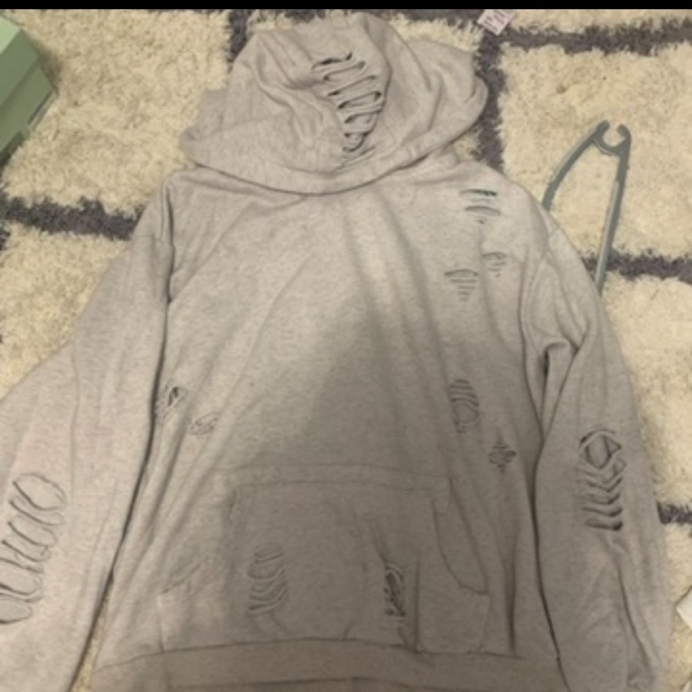 hoodie with rips
